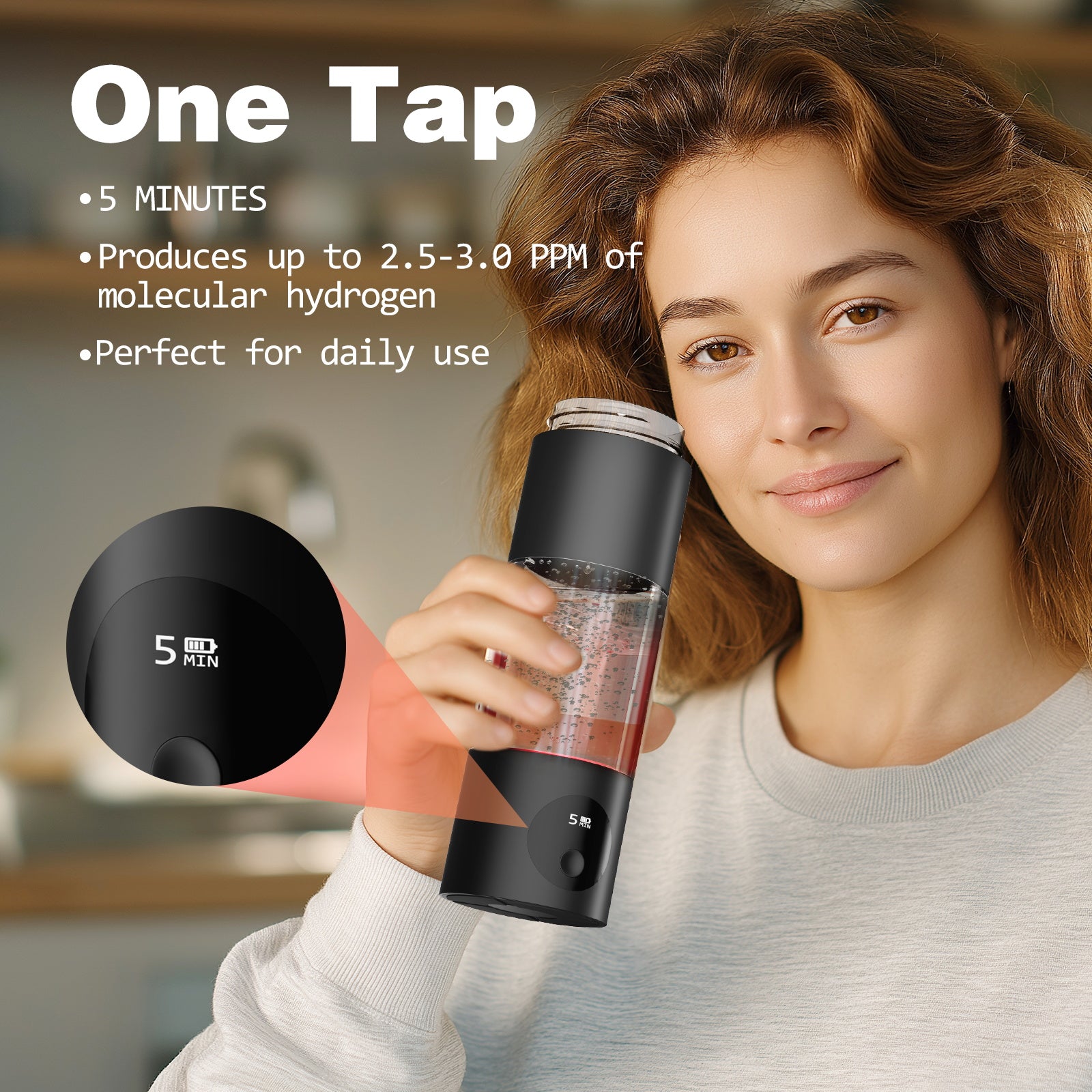 Purizenta N11 Flask Hydrogen Water Bottle