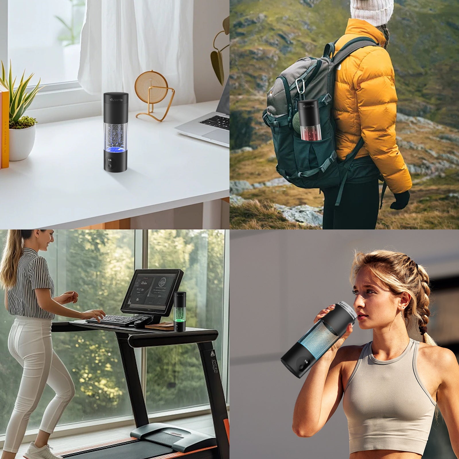 Purizenta N11 Flask Hydrogen Water Bottle